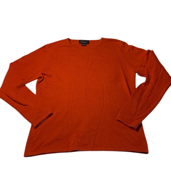 Charter Club Sweaters - Vintage Orange 2 ply 100% Cashmere Sweater
